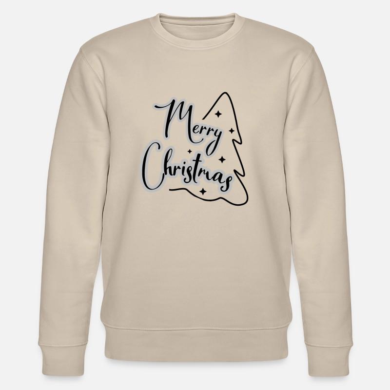 Merry Christmas tree - Stanley/Stella Unisex Bio-Sweatshirt CHANGER  - Beige