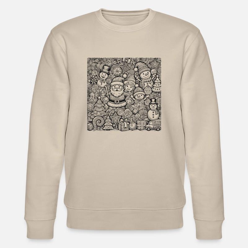 Weihnachten - Stanley/Stella Unisex Bio-Sweatshirt CHANGER - Beige