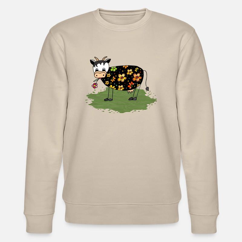 Kuh - Stanley/Stella Unisex Bio-Sweatshirt CHANGER  - Beige