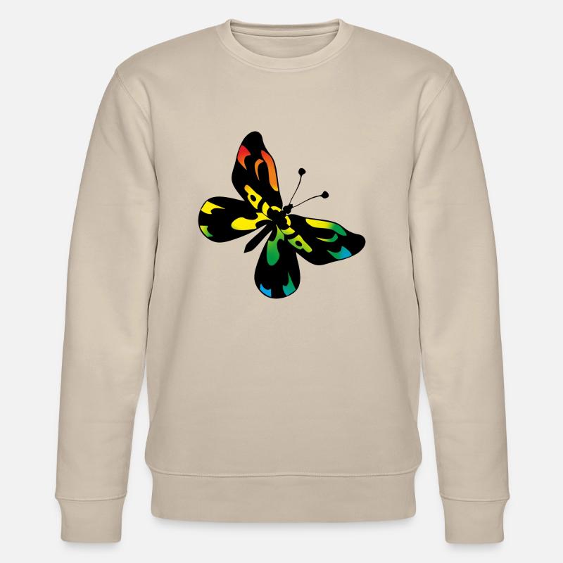 Schmetterling - Stanley/Stella Unisex Bio-Sweatshirt CHANGER  - Beige