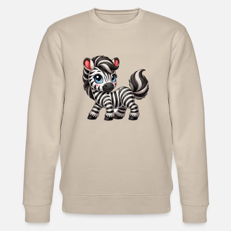 Zebra-Kind - Stanley/Stella Unisex Bio-Sweatshirt CHANGER - Beige