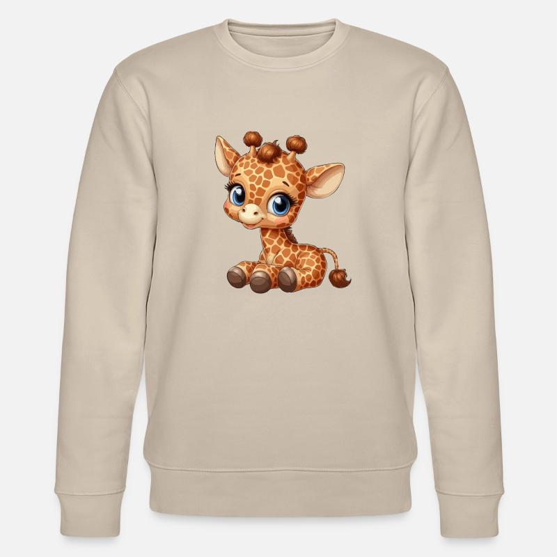 Giraffe Jungtier - Stanley/Stella Unisex Bio-Sweatshirt CHANGER  - Beige