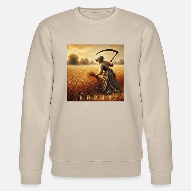 ARBEIT - Stanley/Stella Unisex Bio-Sweatshirt CHANGER  - Beige