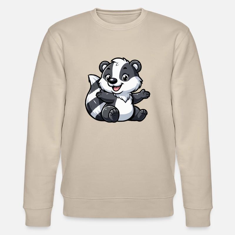 Waschbär Kind - Stanley/Stella Unisex Bio-Sweatshirt CHANGER - Beige