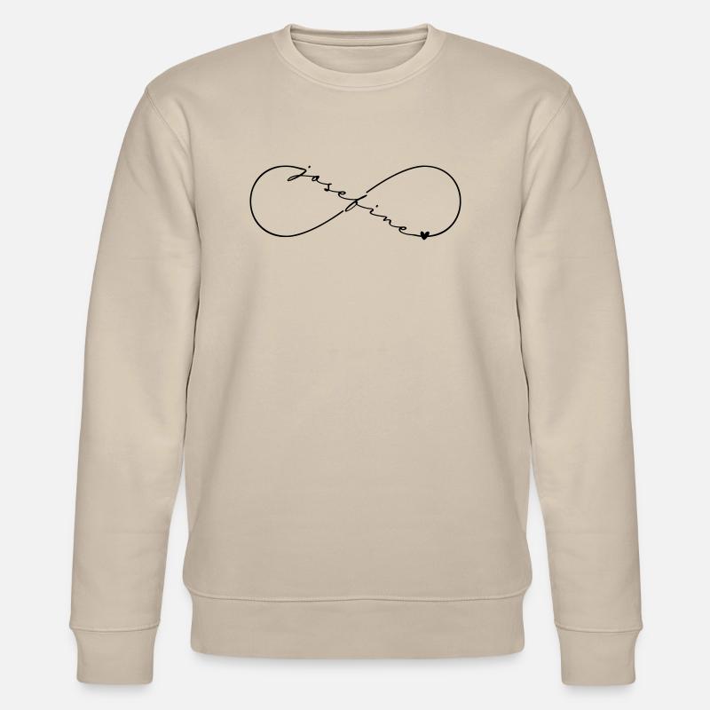 Nom Josefine Symbole de l’infini - Sweat bio CHANGER Stanley/Stella Unisexe - beige