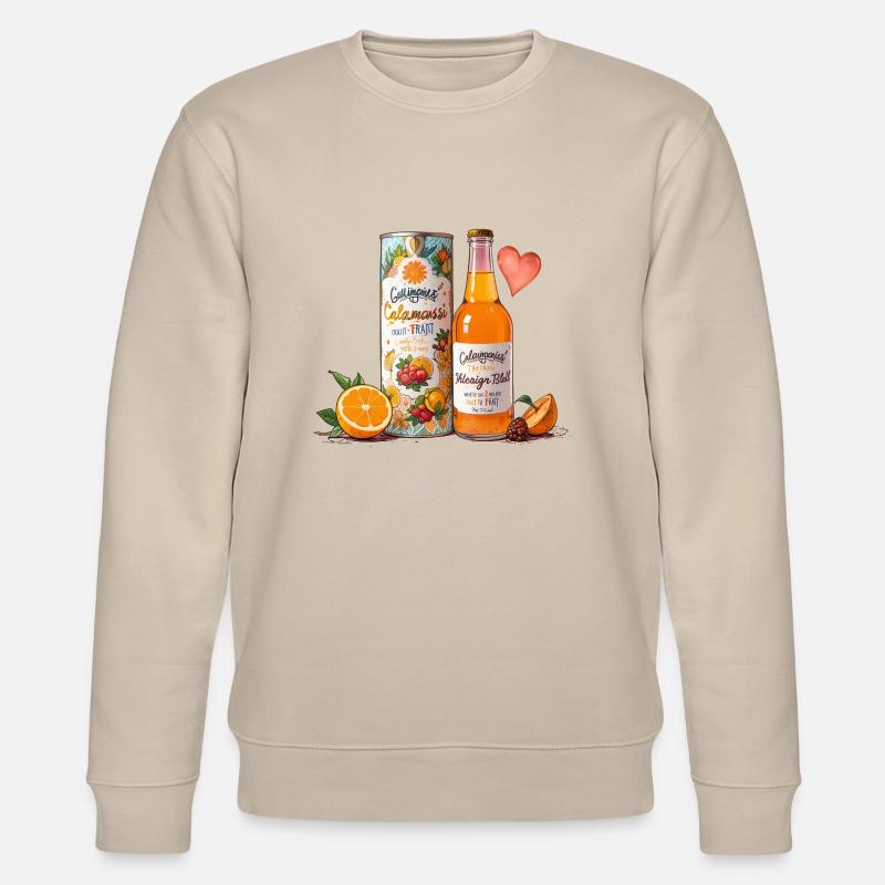 lemonade love - Stanley/Stella Unisex Bio-Sweatshirt CHANGER  - Beige