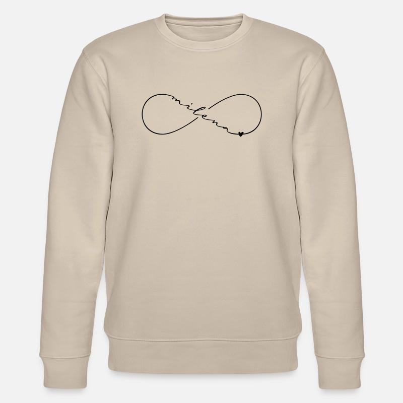Milena Nom Symbole de l’Infini - Sweat bio CHANGER Stanley/Stella Unisexe - beige