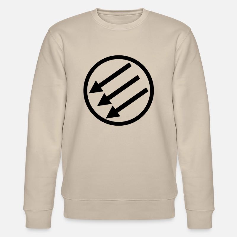 Turning Pfeile - Stanley/Stella CHANGER Unisex Organic Sweatshirt - beige