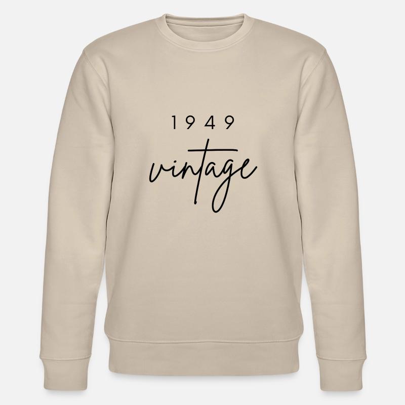 Jahrgang 1949 Jubiläum - Stanley/Stella Unisex Bio-Sweatshirt CHANGER  - Beige