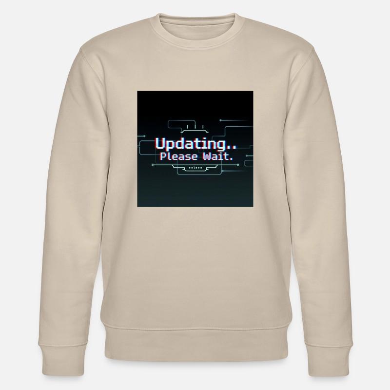 Glitch Update Loading Screen - Stanley/Stella CHANGER Unisex Organic Sweatshirt - beige