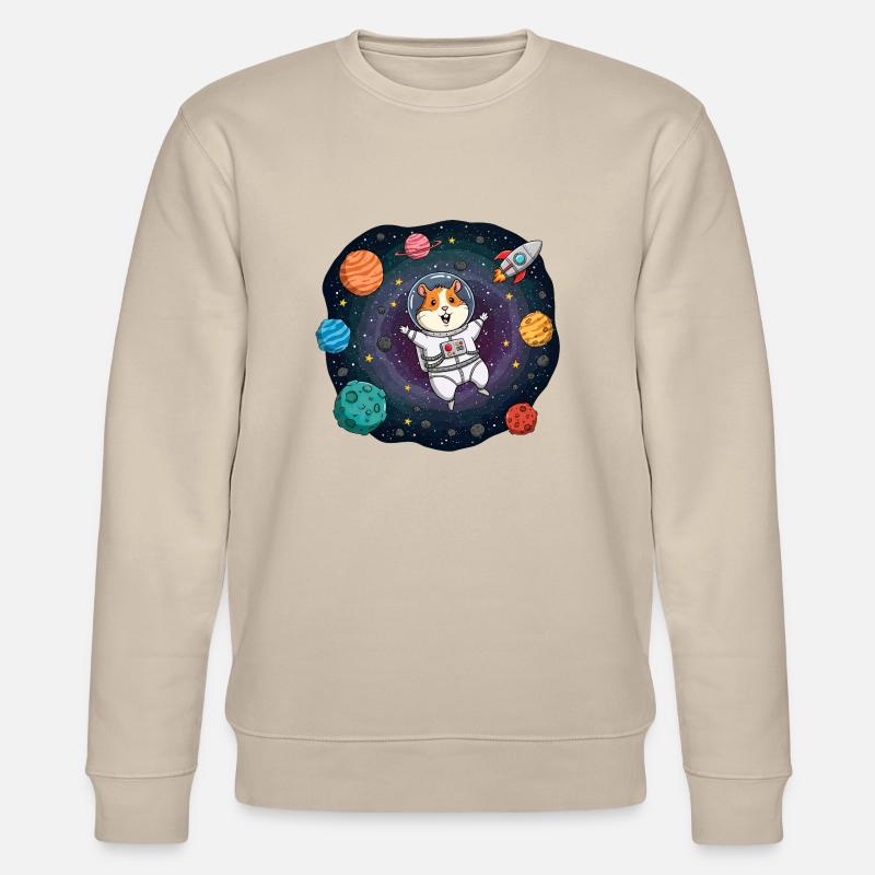 Hamster de l’espace astronaute - Sweat bio CHANGER Stanley/Stella Unisexe - beige