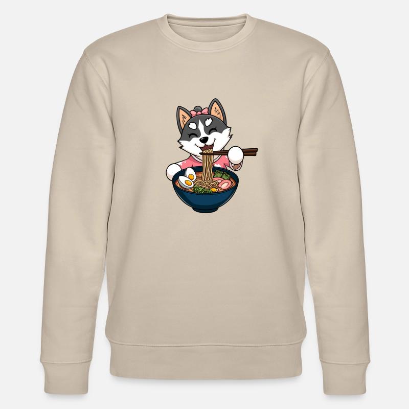 Ramen Husky - Stanley/Stella Unisex Bio-Sweatshirt CHANGER  - Beige