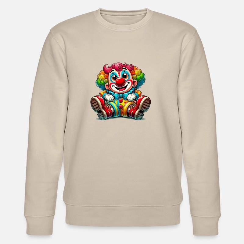 clown comic - Stanley/Stella Unisex Bio-Sweatshirt CHANGER  - Beige