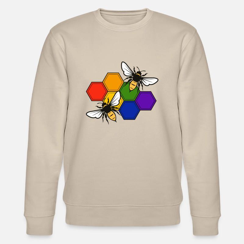 PrideBee - Stanley/Stella Unisex Bio-Sweatshirt CHANGER  - Beige