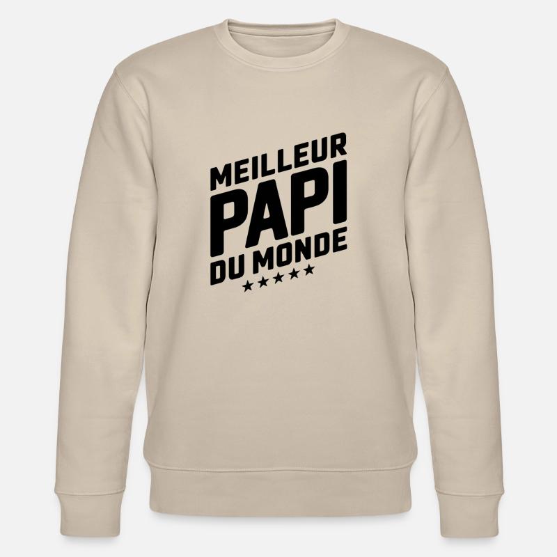Der beste Opa der Welt - Stanley/Stella Unisex Bio-Sweatshirt CHANGER  - Beige