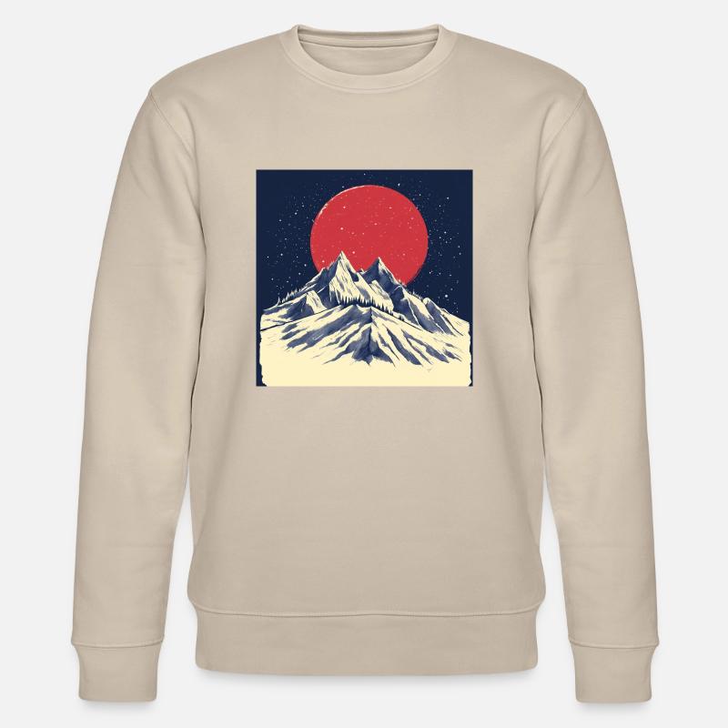 Mountain day - Stanley/Stella Unisex Bio-Sweatshirt CHANGER  - Beige