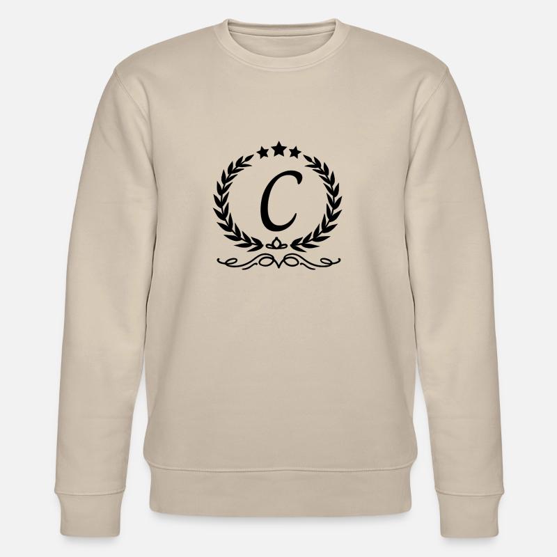 Buchstabe c Krone - Stanley/Stella Unisex Bio-Sweatshirt CHANGER  - Beige