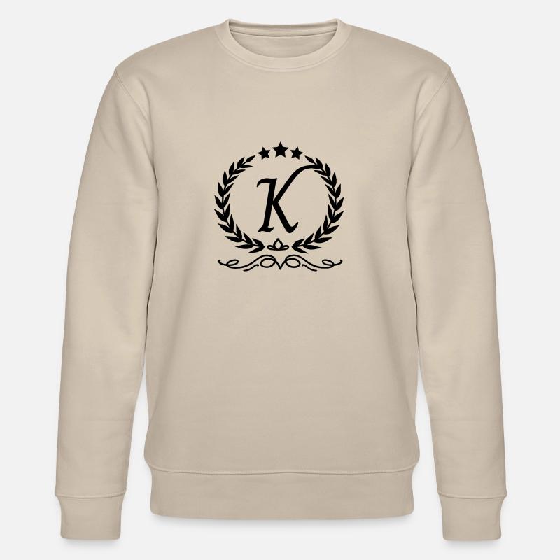 Buchstabe k Krone - Stanley/Stella Unisex Bio-Sweatshirt CHANGER  - Beige