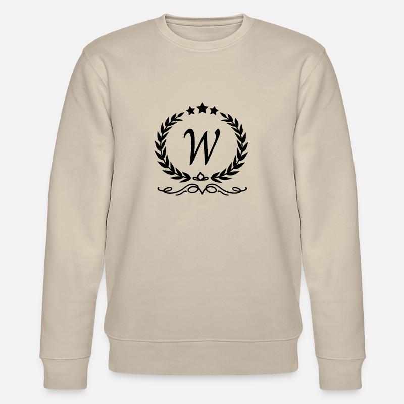 Buchstabe w Krone - Stanley/Stella Unisex Bio-Sweatshirt CHANGER  - Beige