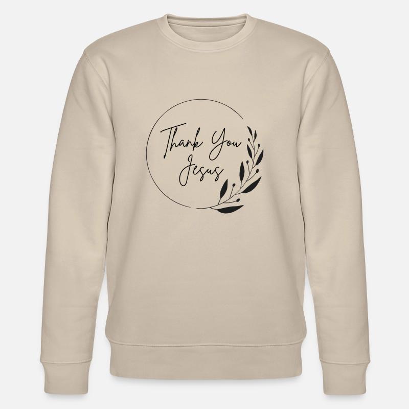 danke Jesus - Stanley/Stella Unisex Bio-Sweatshirt CHANGER  - Beige