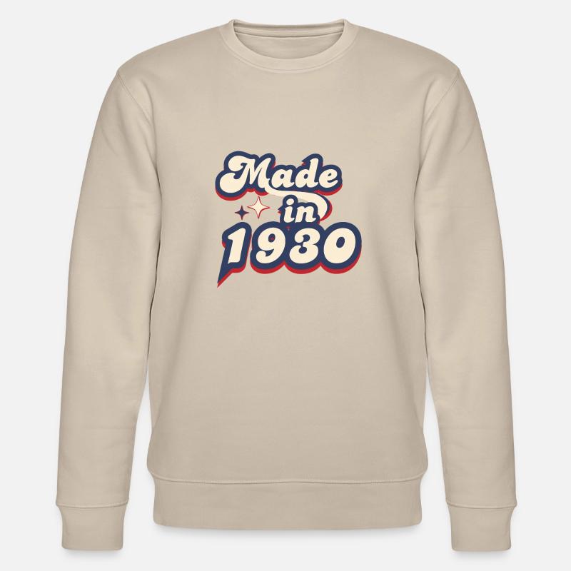 Made in 1930 retro - Sweat bio CHANGER Stanley/Stella Unisexe - beige