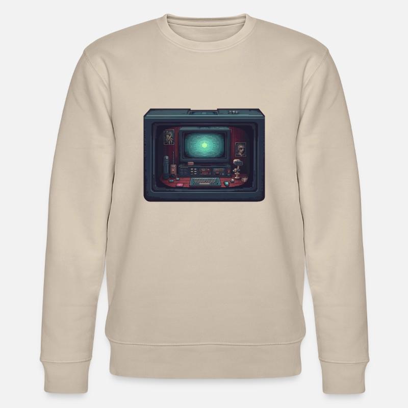 Computer im Computer - Stanley/Stella Unisex Bio-Sweatshirt CHANGER  - Beige