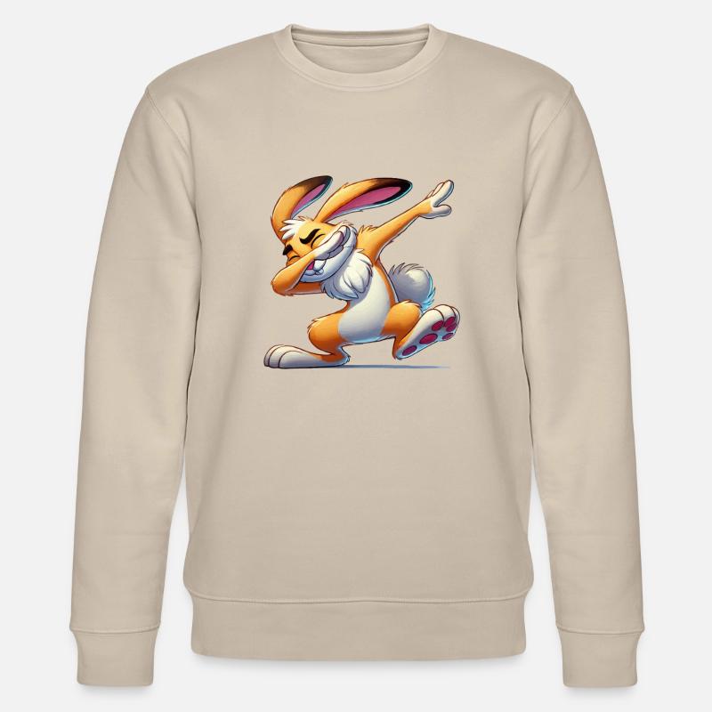 Bande dessinée Bunny Dabbing - Sweat bio CHANGER Stanley/Stella Unisexe - beige