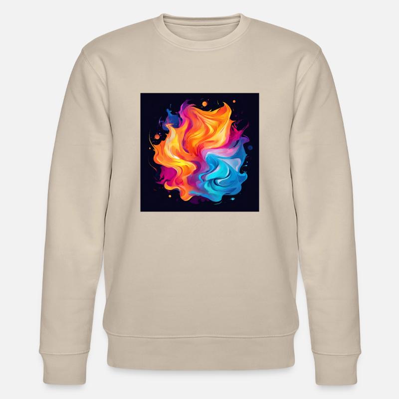 Tourbillon coloré - Sweat bio CHANGER Stanley/Stella Unisexe - beige