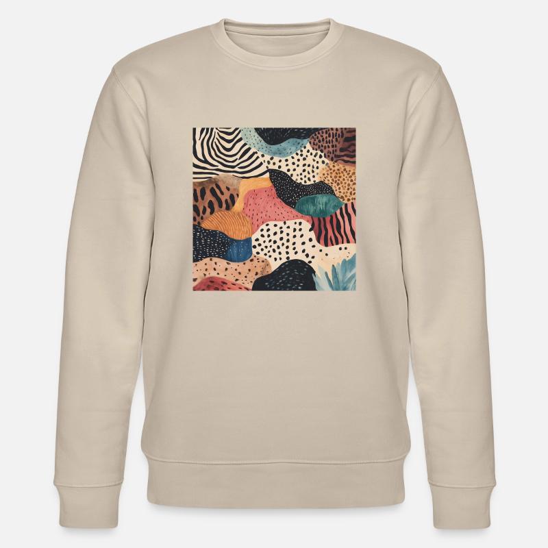 Diversity pattern - Stanley/Stella Unisex Bio-Sweatshirt CHANGER  - Beige