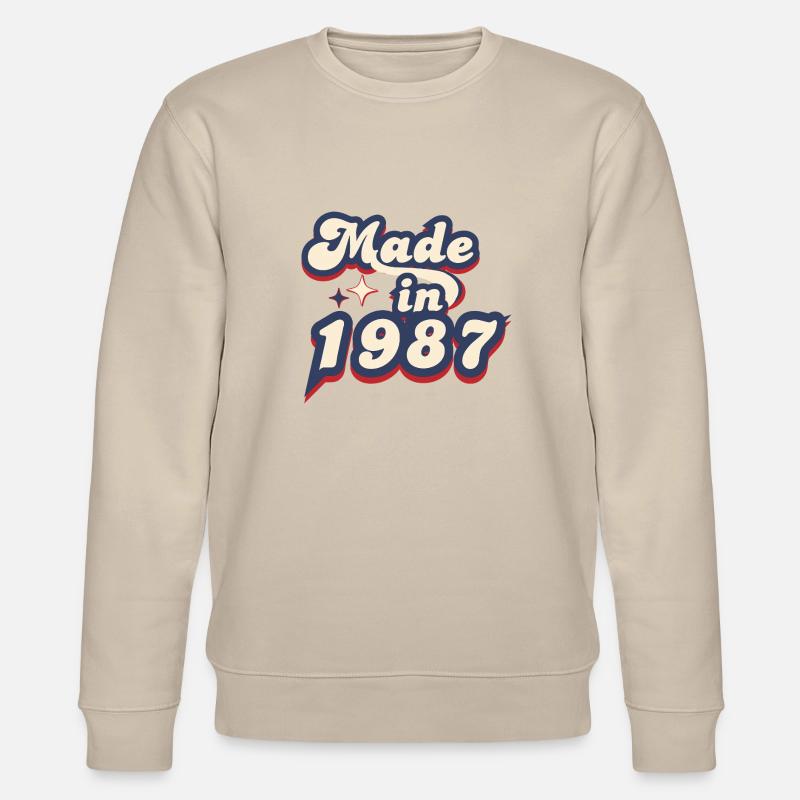 Made in 1987 retro - Sweat bio CHANGER Stanley/Stella Unisexe - beige