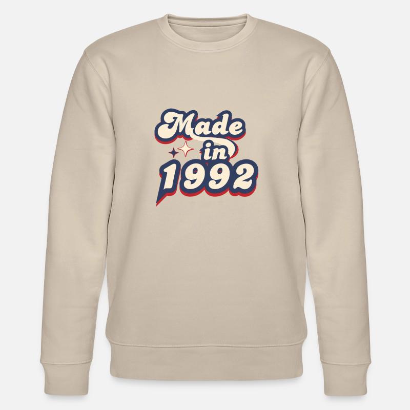 Made in 1992 retro - Sweat bio CHANGER Stanley/Stella Unisexe - beige