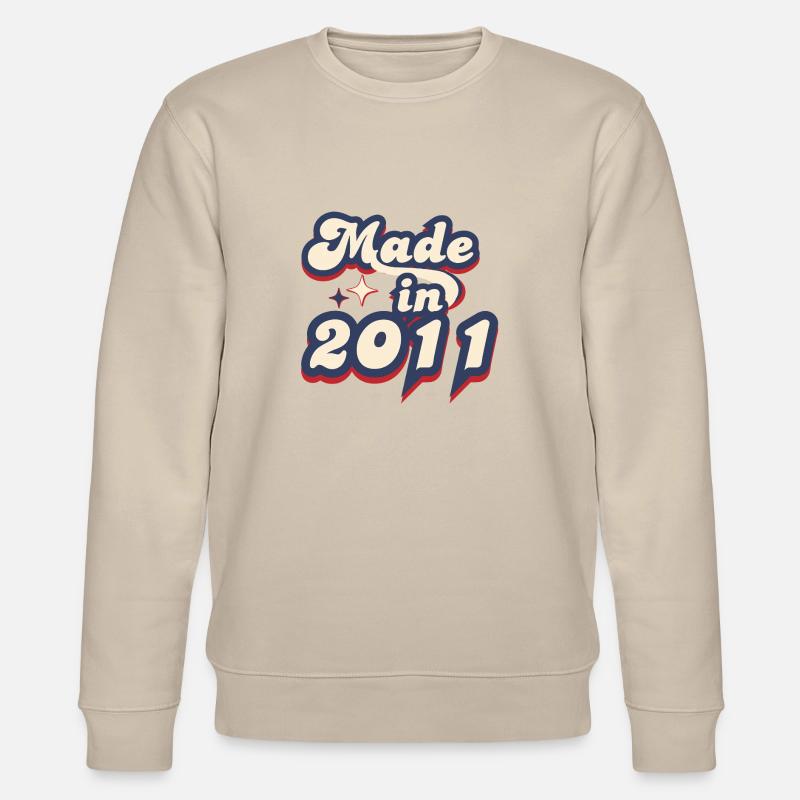 Made in 2011 retro - Sweat bio CHANGER Stanley/Stella Unisexe - beige