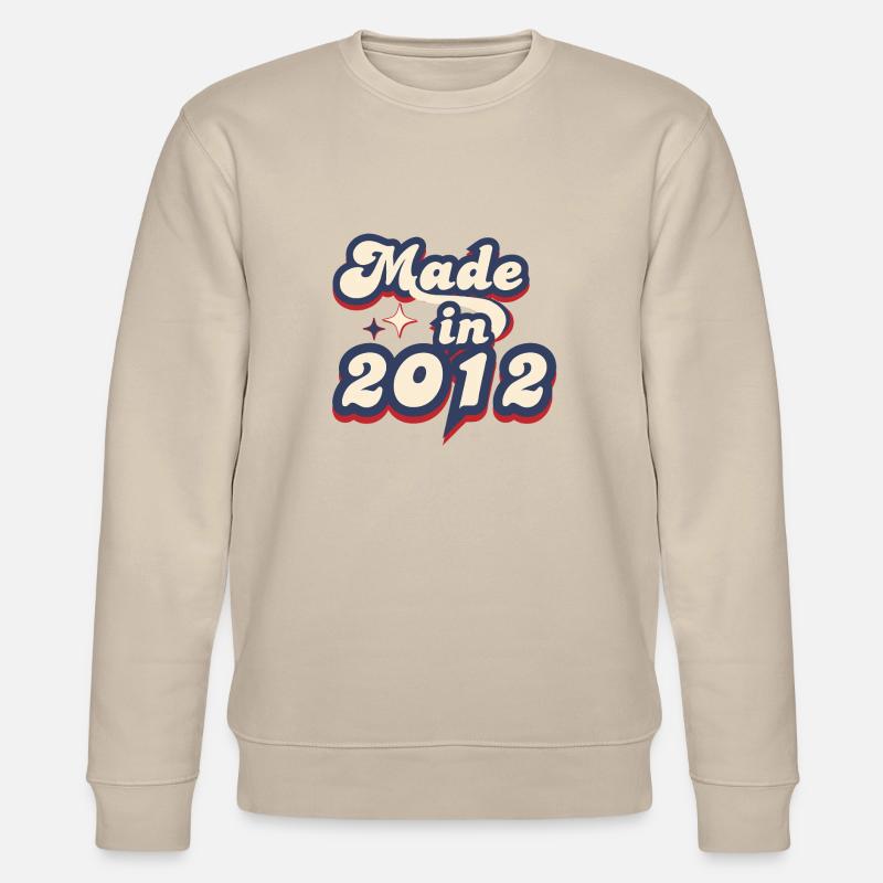 Made in 2012 retro - Stanley/Stella CHANGER Unisex Organic Sweatshirt - beige