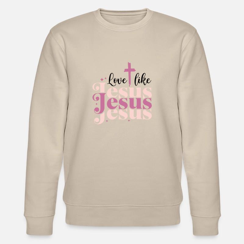 Aimer comme Jésus - Sweat bio CHANGER Stanley/Stella Unisexe - beige