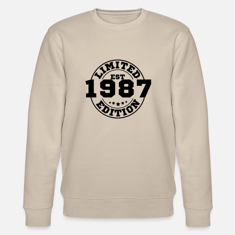 1987 Limitierte Auflage - Stanley/Stella Unisex Bio-Sweatshirt CHANGER  - Beige