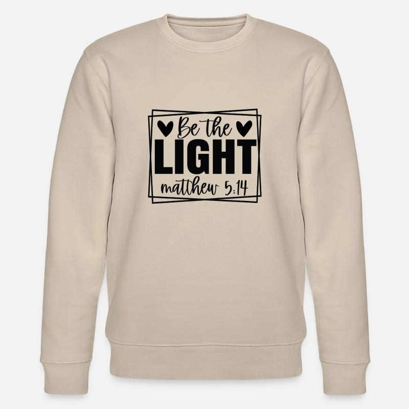 Sei das Licht - Stanley/Stella Unisex Bio-Sweatshirt CHANGER  - Beige