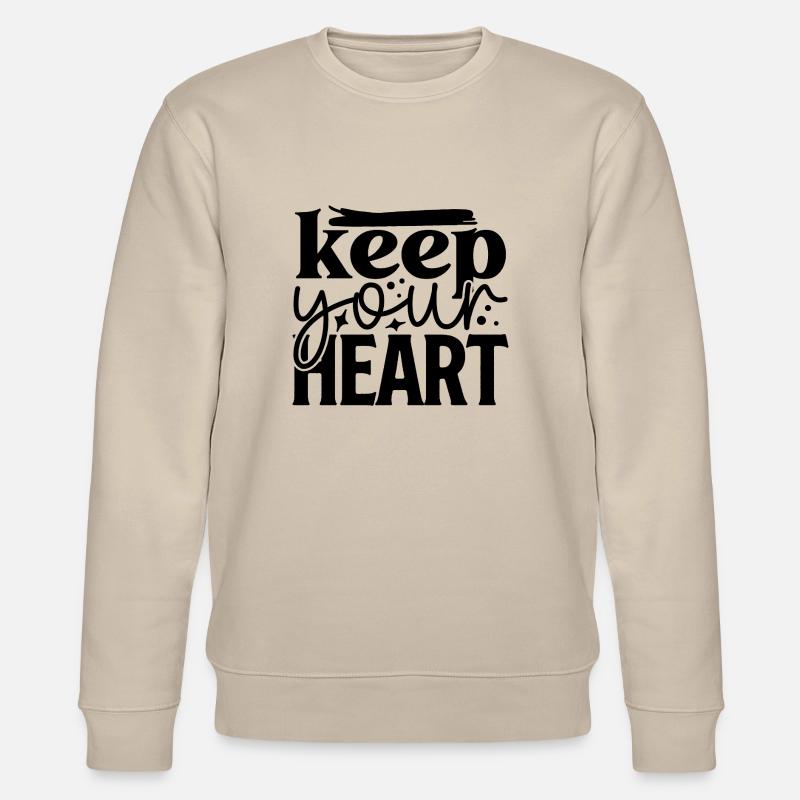 Keep Your Heart - Stanley/Stella Unisex Bio-Sweatshirt CHANGER - Beige