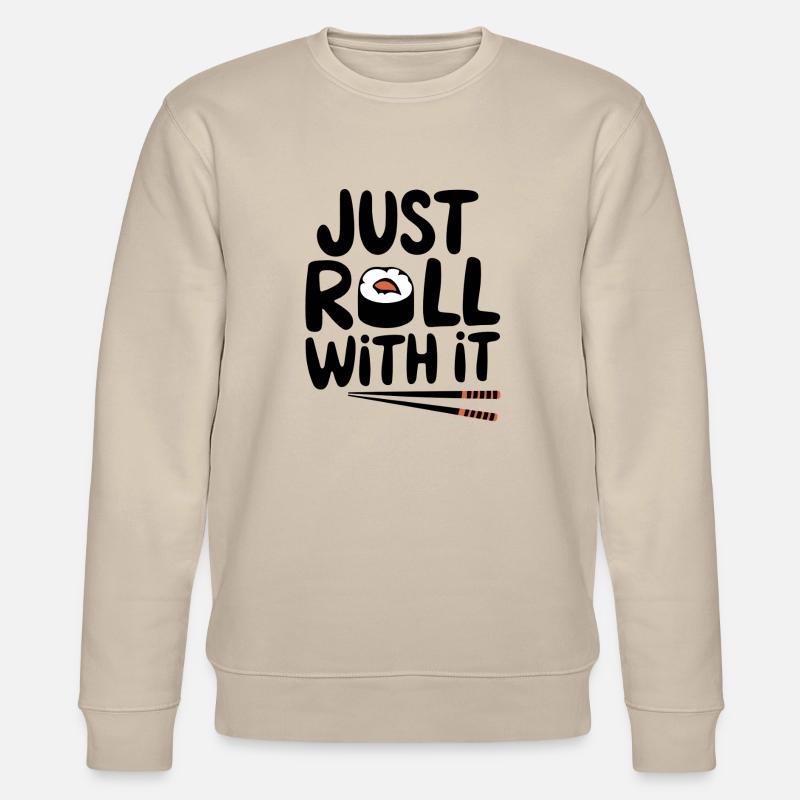 Il suffit de rouler avec - Sweat bio CHANGER Stanley/Stella Unisexe - beige
