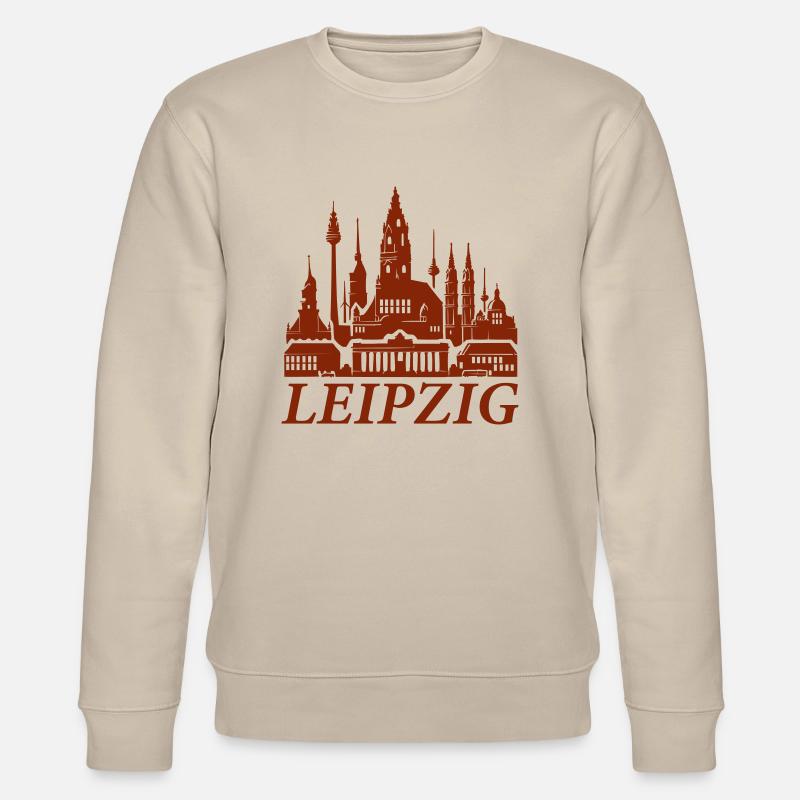 leipzig skyline - Stanley/Stella Unisex Bio-Sweatshirt CHANGER  - Beige