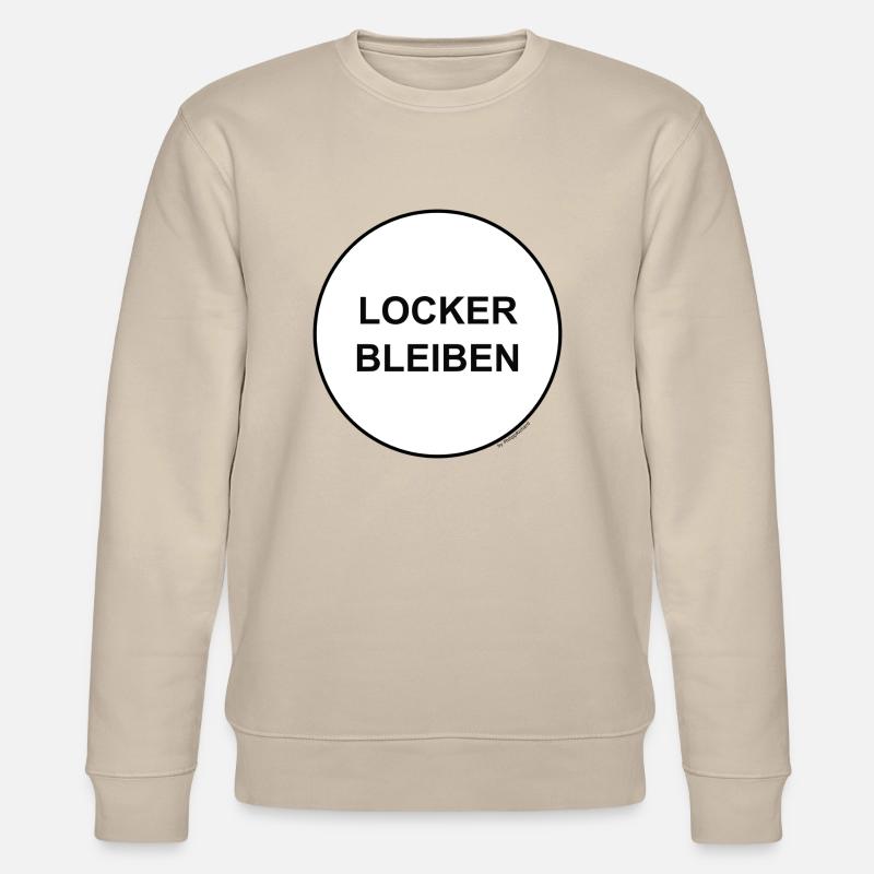 Locker bleiben! - Stanley/Stella Unisex Bio-Sweatshirt CHANGER  - Beige