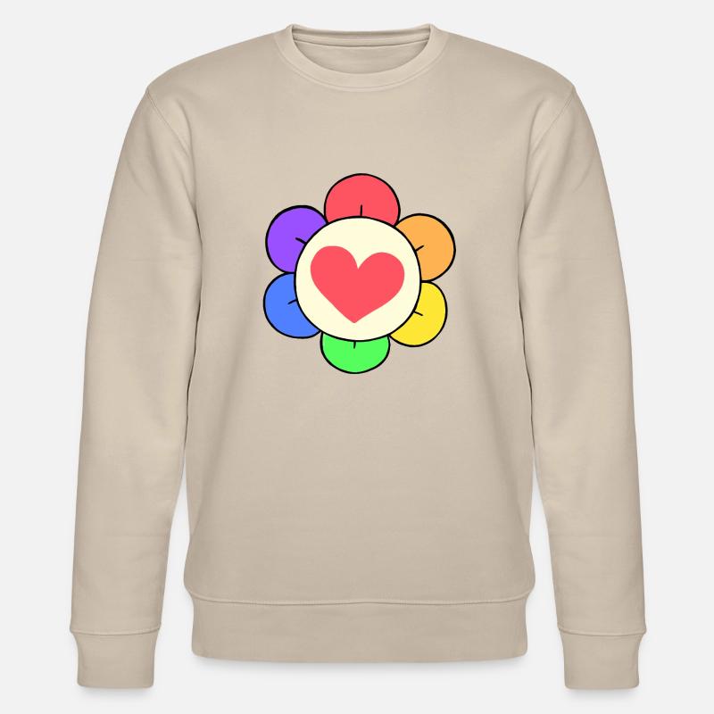 Dandy Regenbogenblume - Stanley/Stella Unisex Bio-Sweatshirt CHANGER  - Beige