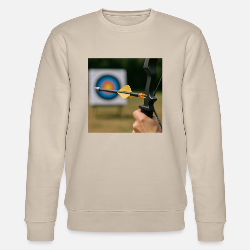 Bogenschießen - Stanley/Stella Unisex Bio-Sweatshirt CHANGER  - Beige