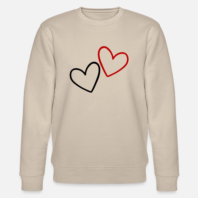 Herzen Liebe - Stanley/Stella Unisex Bio-Sweatshirt CHANGER  - Beige