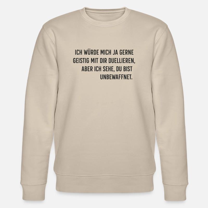 Geistig Duellieren - Stanley/Stella Unisex Bio-Sweatshirt CHANGER  - Beige