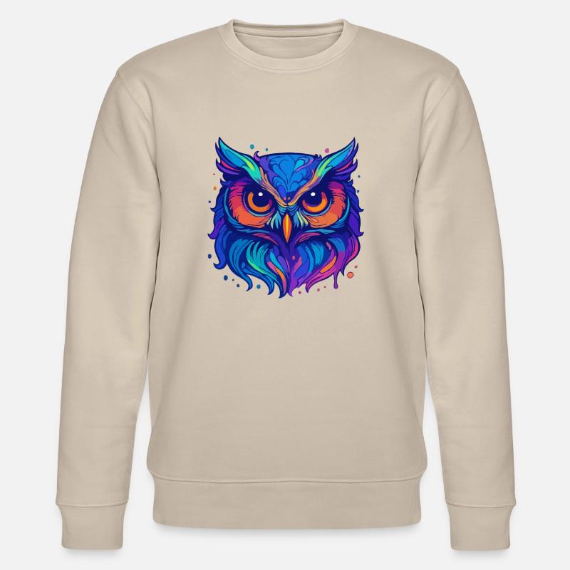 Neon-Eule - Stanley/Stella Unisex Bio-Sweatshirt CHANGER  - Beige