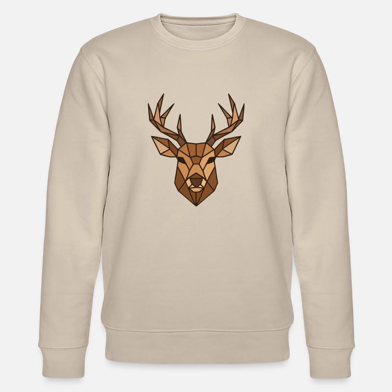Polygon Hirsch - Stanley/Stella Unisex Bio-Sweatshirt CHANGER  - Beige