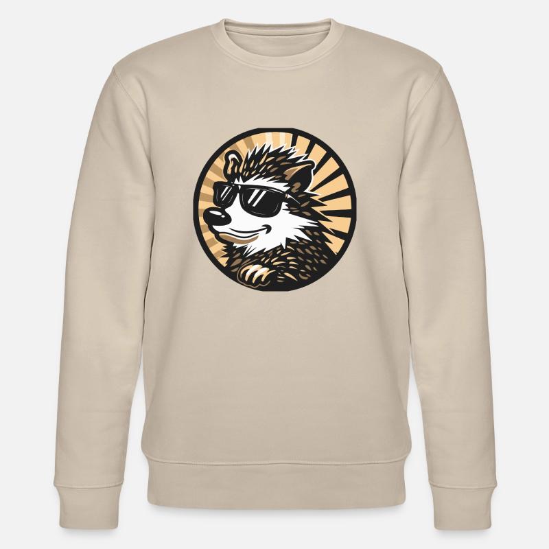 hérisson bande dessinée cool - Sweat bio CHANGER Stanley/Stella Unisexe - beige