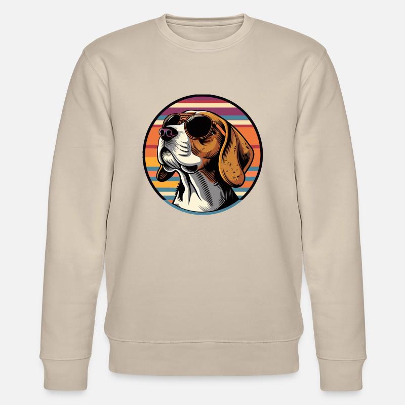 Beagle Chien Cool - Sweat bio CHANGER Stanley/Stella Unisexe - beige