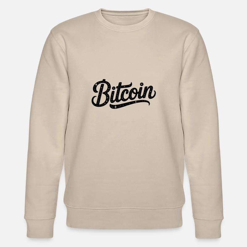 Bitcoin - Cooles Finanzlogo - Stanley/Stella Unisex Bio-Sweatshirt CHANGER  - Beige
