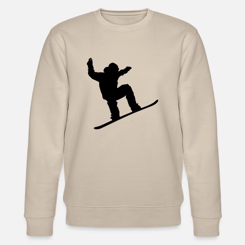 snowboarder01 - Stanley/Stella Unisex Bio-Sweatshirt CHANGER  - Beige